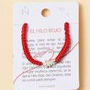 El Hilo Rojo, Juego de Pulseras de Cuerda Tejida a Mano con Dijes de Acero Inoxidable para Mujer, 12 Piezas, Joyería de Moda para Regalo - Product Image 6