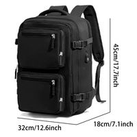 Tas Ransel Wanita Berkualitas Tinggi, Tas Ransel Bisnis Laptop dengan Port USB, Kapasitas Besar, Tas Ransel Wanita Ringan untuk Perjalanan