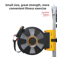 Equipo de Entrenamiento de Fuerza Multifuncional Entrenador de Volante de Inercia Portátil Resistencia Variable Gimnasio en Casa para Brazo Pecho Cintura Pierna