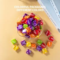 Bonbons suisses aux fruits mélangés, emballés individuellement, carrés, colorés, moelleux, vente en gros
