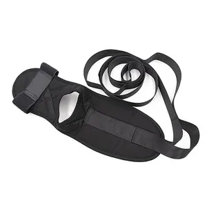 MKAS Odm Custom Logo Nylon Organic 12 Loop for Plantar Fasciitis Yoga Stretching Foot and Calf Stretcher Strap