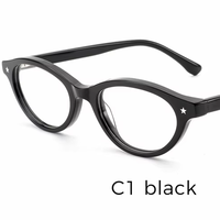 Lunettes de vue œil-de-chat rétro tendance pour femmes adultes, monture en acétate premium, verres PC légers, étui à lunettes inclus