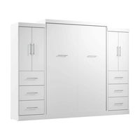 Meilleures Ventes 2026 Lit escamotable mural rotatif avec bibliothèque et armoire