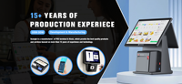 PDAs industriels Android de 5,5 pouces, terminaux de point de vente portables avec lecteur de codes-barres 2D et NFC