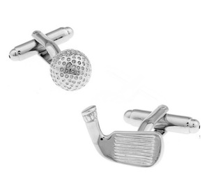 Boutons de manchette personnalisés <span class=keywords><strong>pour</strong></span> hommes Business Shirt Boutons de manchette argent Sports Raquette Golf Boutons de manchette <span class=keywords><strong>pour</strong></span> hommes - Product Image 6