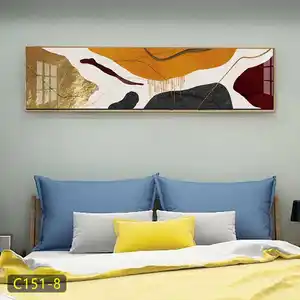 Wholesale abstract wall art floating frame canvas painting used for family living room sofa background wall bedroom decoration
