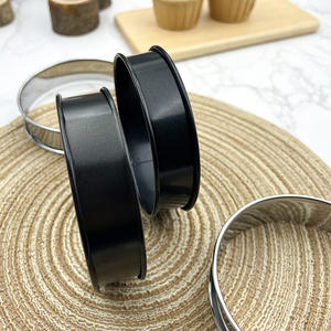 Anneaux de tarte à muffins en acier inoxydable Moule rond en métal à double roulage ou gâteau à tarte aux fruits Cookie Cuisine Biscuit Pâtisserie - Product Image 6