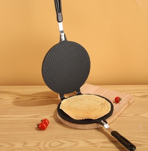 <span class=keywords><strong>Moule</strong></span> de presse à rouleaux d'oeufs antiadhésif et plateau de cuisson à biscuits casseroles à frire domestiques pour gâteau pâtisserie cône de crème glacée Durable pour la cuisson - Product Image 2