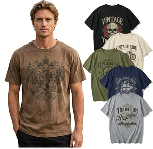 Summer Premium Unisex Heavyweight T Shirts Retro Washed Graphics Stocklot Clearance Pure Cotton One Size Ready Ship - Product Image 1