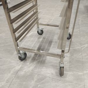 รถเข็นถาดอบอลูมิเนียม/สเตนเลส201/304สำหรับห้องครัว - Product Image 5
