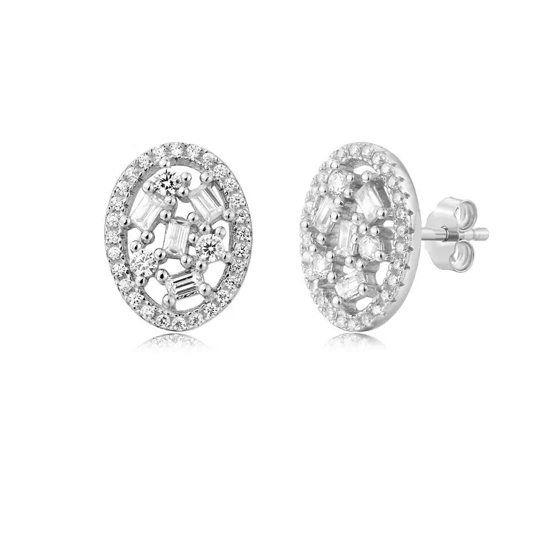 2023 New Fine Jewelry Modern Custom Design 925 Sterling Silver Earring For Women