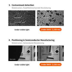 InGaAs IMX992 IMX990 Caméra d'imagerie GigE SWIR à balayage de zone non visible infrarouge à ondes courtes pour l'<span class=keywords><strong>inspection</strong></span> des cellules solaires - Product Image 5