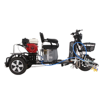 Tricycle électrique Ride-on Gas Line Striper Airless Pulvérisateur de peinture Route Ligne de peinture Booster Piéton Machine de marquage routier