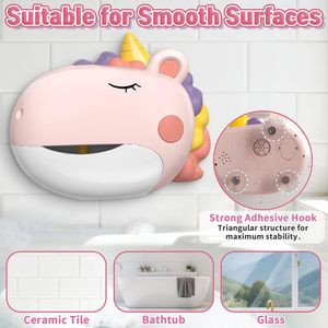 Jouets aquatiques interactifs rechargeables pour baignoire et douche, machine à bulles licorne, jouets de bain pour tout-petits avec musique - Product Image 5