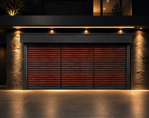 Porte de garage électrique en aluminium, porte rapide spirale turbo peu encombrante pour maison individuelle ou villa - Product Image 1