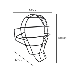 पेशेवर बेसबॉल खेल सुरक्षात्मक चेहरा गार्ड धातु बेसबॉल नरम गेंद मारना अभ्यास चेहरे की ढाल बेसबॉल चेहरा हेलमेट - Product Image 3
