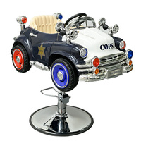 Fauteuil de Barbier de Luxe pour Enfants, Design Voiture, Mobilier de Salon pour Enfants, Fauteuil de Coiffure Professionnel Excavatrice avec Musique et Lumières
