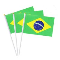 Drapeau à main pas cher personnalisé toutes tailles pour supporters de football 2026 de tous pays