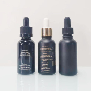 Emballage cosmétique, flacon en verre transparent à dégradé violet, 30 ml, 60 ml, flacon compte-gouttes en verre de luxe avec logo personnalisé pour sérum, huile - Product Image 3