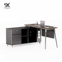 Combinaison de bureau et de chaise de patron minimaliste moderne pour bureau à domicile pour superviseur exécutif président directeur principal