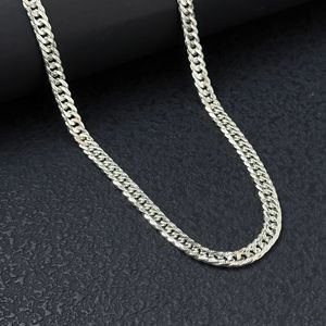 Collar de Plata de Ley 925 <span class=keywords><strong>para</strong></span> Hombre, Cadena Cubana de 5 mm con Corte de Diamante Lateral, Joyería <span class=keywords><strong>Fina</strong></span> Hip Hop <span class=keywords><strong>para</strong></span> Hombre, <span class=keywords><strong>para</strong></span> Fiestas - Product Image 4