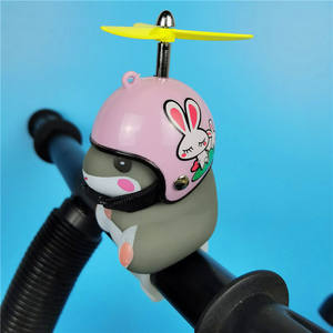 Animal de vélo drôle et mignon avec casque de sécurité pour enfants, <span class=keywords><strong>klaxon</strong></span> de vélo, son long et fort - Product Image 3