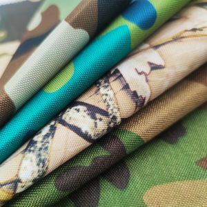 Caja de varilla de tracción recubierta de PVC, bolsa de exterior, tela de tienda, tela Oxford 100% poliéster, estampado de camuflaje - Product Image 5