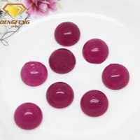 Fond plat ovale en pierre d'agate naturelle rouge violet, 1 pièce, forme ovale