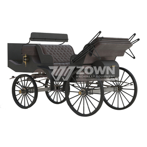 Charrette de tourisme vintage pour extérieur, chariot à chevaux européen, calèche de mariage électrique - Product Image 2