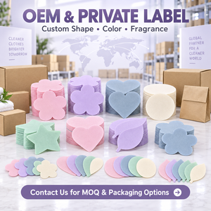 Biodegradable Disposable Enzyme Formula Solid Laundry Detergent <b>Sheets</b> with High <b>Foam</b> for Removing Sweat Odours Stain Removal - Product Image 5