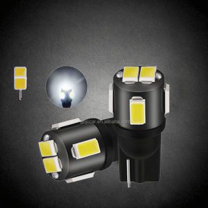 Nouvelles ampoules LED super lumineuses pour voiture W5W T10 194 168 5630 6SMD 12V Blanc froid Auto 501 Stroboscopique Lumières de dégagement intérieures - Product Image 3