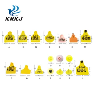 KD504 제조업체 공급 다양한 가축에 대한 동물 맞춤 번호 tpu 귀 태그