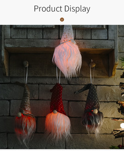 Il vecchio uomo foresta ha portato ciondolo lampeggiante albero di natale decorativo creativo - Product Image 1