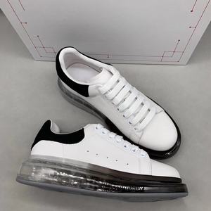 Chaussures de sport et de loisirs haut de gamme en cuir véritable pour hommes et femmes, de marque de créateur, avec amorti et plateforme - Product Image 1