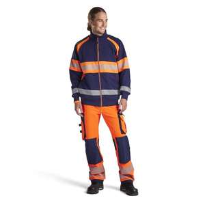 BLAKLADER-Pull haute visibilité 355111588953S Bleu marine/Orange-EAN 7330509838693 HI-VIS WORKWEAR - Product Image 3