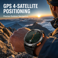 Smartwatch GPS Sportivo da Esterno per Uomo con Bussola, Impermeabile per Nuoto, Monitoraggio Salute 24/7, Chiamate Bluetooth, Chat GPT - Modello KC108