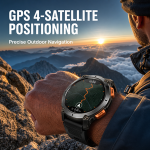 นาฬิกาสมาร์ทวอทช์กีฬากลางแ<span class=keywords><strong>จ</strong></span>้ง GPS สำหรับผู้ชาย พร้อมเข็มทิศ กันน้ำสำหรับว่ายน้ำ ตรวจสอบสุขภาพตลอด 24 ชั่วโมง รองรับ Chat GPT โทรผ่านบลูทูธ รุ่น KC108 - Product Image 4