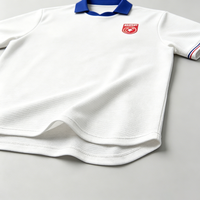 2026 Neues Französisches Blau-Weißes Fußballtrikot im Vintage-Stil, Fußball-Jersey, Maillot De Foot mit Individuellem Namen und Nummer für Fans und Spiele