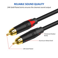SPDIF TV 5,1 canales TV digital a amplificador Altavoz Subwoofer Cable de conexión RCA Cable de audio coaxial