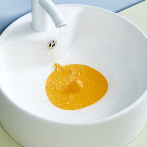 He Dou Little Bird Floor <b>Drain</b> Odor Prevention <b>Cover</b> Soft TPR Bathroom Toilet Enclosure Irregular Shape Compression Type - Product Image 4