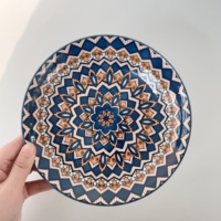 Vaisselle de style bohème en céramique, assiettes décoratives de style turc pour restaurants et décoration intérieure