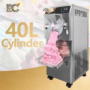 Machine à glace artisanale commerciale refroidie par eau 160L/H avec compresseur 4 phases, prix de la machine à glace dure italienne - Product Image 1