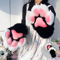 Gants Patte de Chat en Peluche pour Adultes - Costume d'Animal pour Spectacles, Comic Con, Cosplay