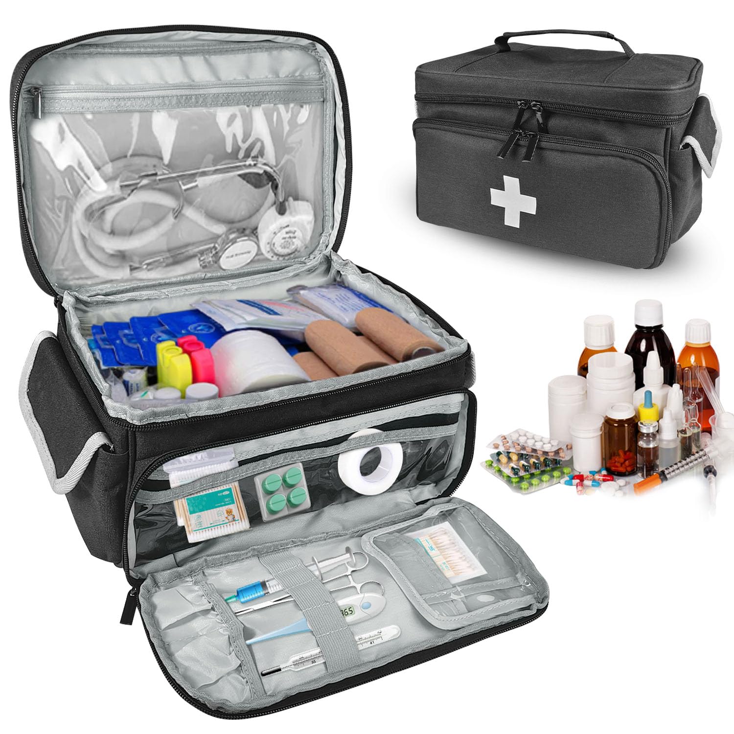 Outdoor Portable Empty First Aid Medicine Storage Bag