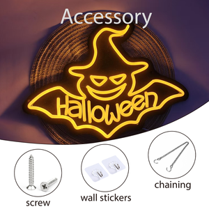 Letrero de neón LED personalizado para <span class=keywords><strong>Halloween</strong></span> Estilos únicos para interiores y exteriores Características flexibles del cuerpo de silicona Agrega ambiente de fiesta Bares Casas - Product Image 4