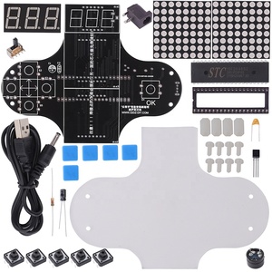 Kit électronique DIY Snake Plane Racing, jeu classique amusant, projet de soudure, pratique, luminosité de <span class=keywords><strong>l</strong></span>'écran réglable - Product Image 5