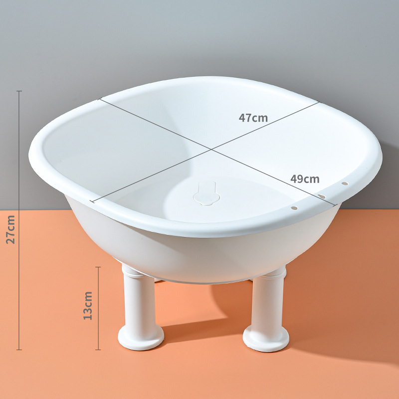 Patas de soporte para baño de asiento blanco.
