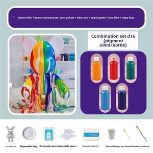 Ours en vinyle blanc Fluid Bear, bricolage, fait main, célébrité d'Internet, ours violent, ornement, stand de vente, source d'exportation, vente en gros - Product Image 6