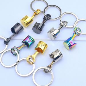 New Car Engine Piston <b>Key</b> <b>Chain</b> Pendant Car Modification Creative Small Gift Lettering Printed Logo Car Part Keychain - Product Image 5