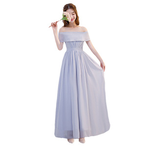S2696F 2022 nuevo <span class=keywords><strong>vestido</strong></span> de dama de honor de <span class=keywords><strong>boda</strong></span> largo elegante ajustado de alta calidad para <span class=keywords><strong>hermana</strong></span> - Product Image 5